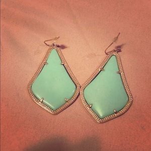 Alex large earrings-mint color